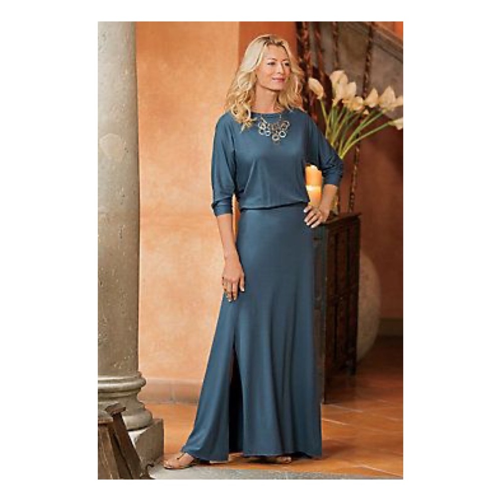 SOFT SURROUNDINGS | Sloan Open Back Maxi Dress MP